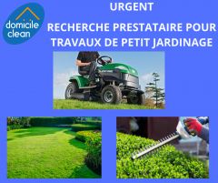 Recherche jardinier - prestataire de services